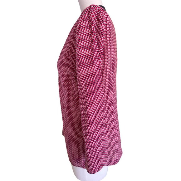 Talbots Petites V-Neck 3/4-Sleeve Pullover Tunic Top Blouse Women's Sz SP - Picture 3 of 10